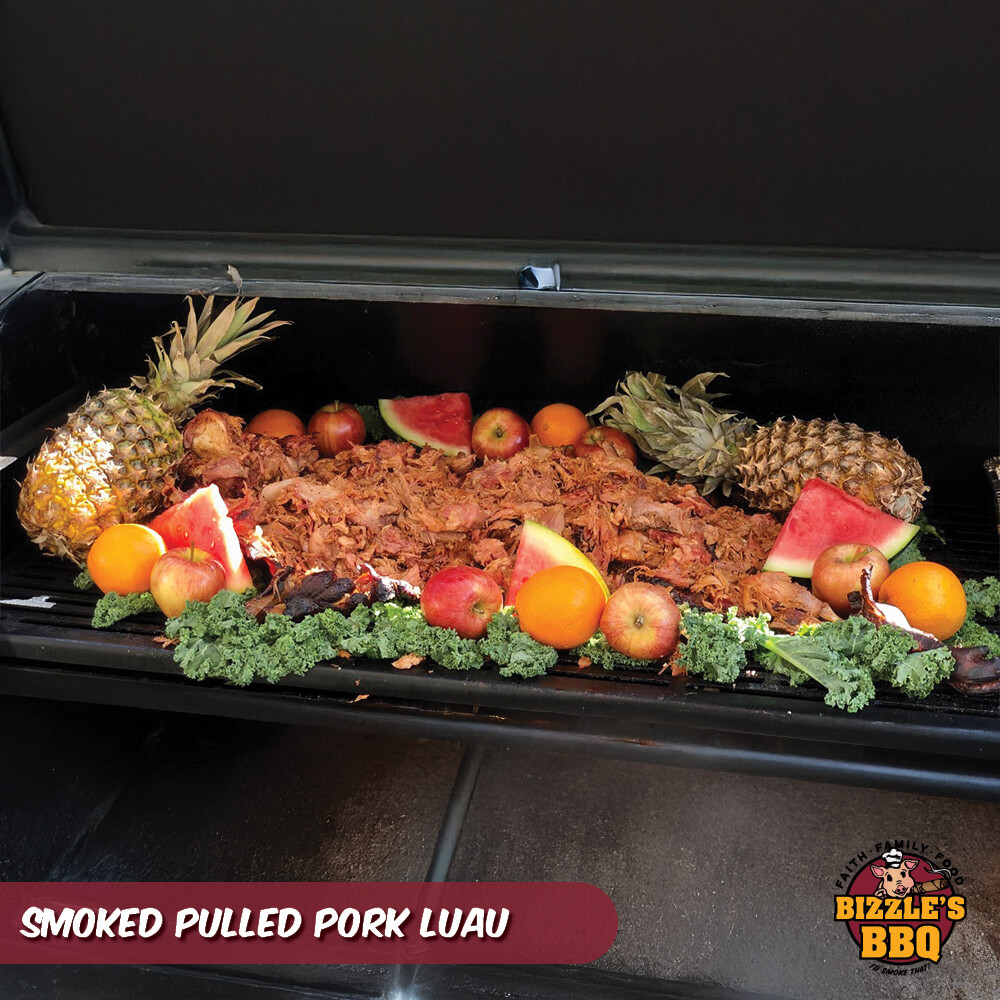 smoked pulled pork luau